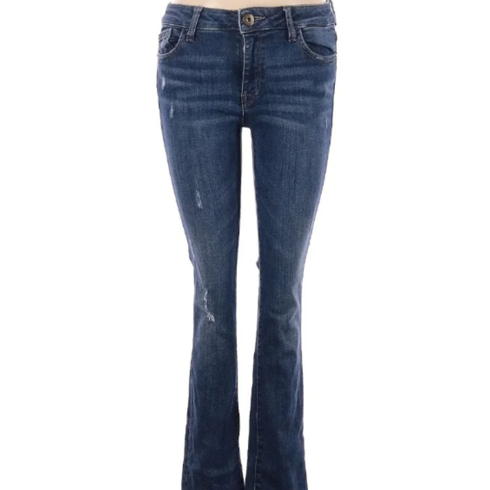 DL1961 Sz 26 Women's Blue Mara straight ankle ravine jeans